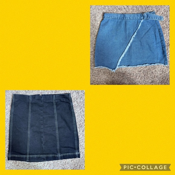 (2) denim skirts size 25 Kendall & Kylie and Forever 21 - Picture 1 of 3